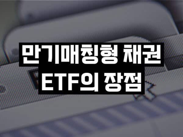 만기매칭형 채권 ETF